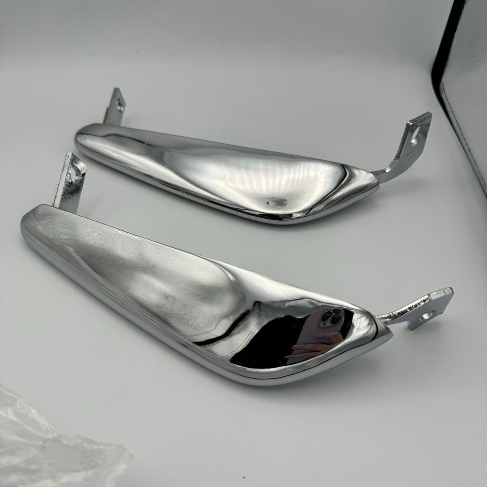 1965-66 Mustang Chrome Front Bumper Guard Set‎ - Ford C5ZZ-17996-C, C5ZZ-17997-B